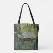 Omloopdier met waterreflectie-Natuur Tote Bag (Achterkant)