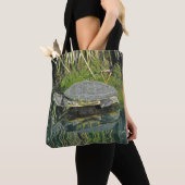 Omloopdier met waterreflectie-Natuur Tote Bag (Dichtbij)