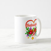 Omloopnaam wijzigen - Babushka Heart & Flowers Koffiemok (Voorkant rechts)