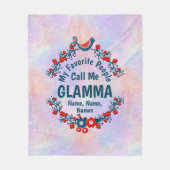 Omloopnaam wijzigen Voeg Kinderen toe - Favoriete  Fleece Deken (Voorkant)