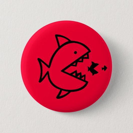 Omm naam button: bloodyfish ronde button 5,7 cm (Voorkant)