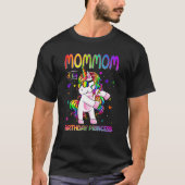 ommom van de verjaardag van Princess Girl Flossing T-shirt (Voorkant)