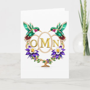 OMN Kolibrie Elke Letters Aangepaste Gevouwen Brui