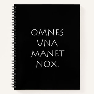 Omnes Una Manet Nox Notitieboek