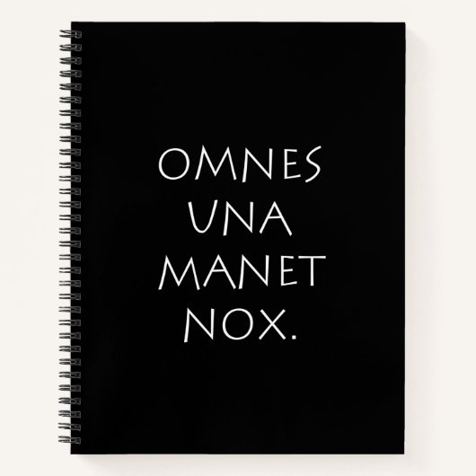 Omnes Una Manet Nox Notitieboek (Voorkant)