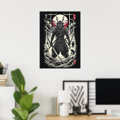 Omni Demon Hunter Warrior - Japans Anime Tattoo Poster (Thuiskantoor)