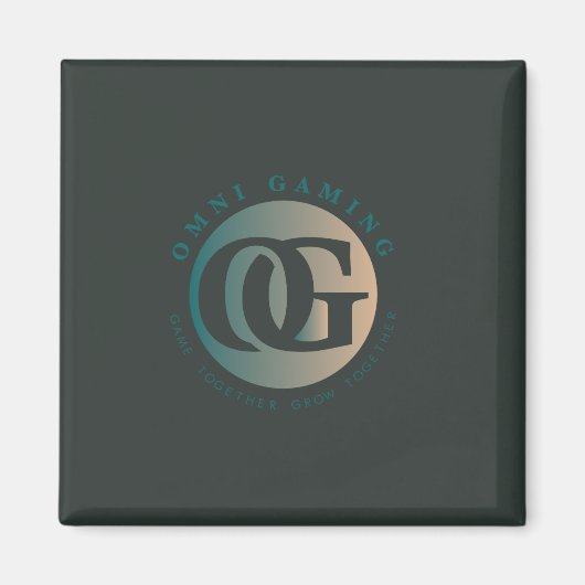 Omni gaming magneet (donker) (Voorkant)