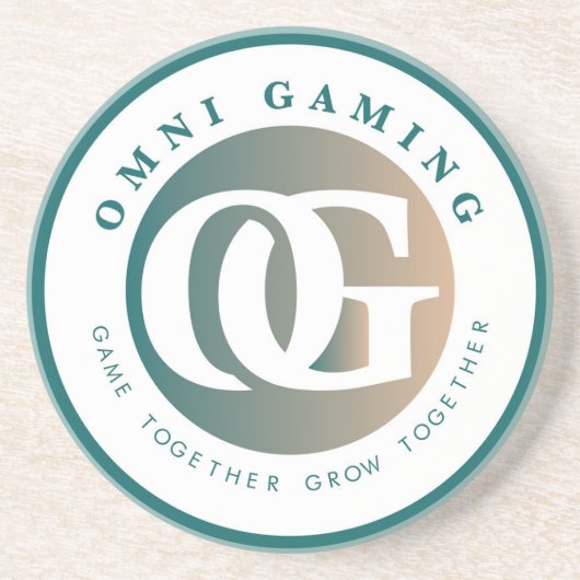 Omni Gaming Sandstone Onderzetter (Rond) (Voorkant)