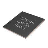 Omnia causa fiat tegeltje (Zijkant)
