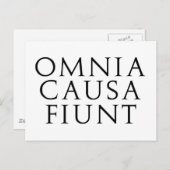 Omnia Causa Fiunt Briefkaart (Voorkant / Achterkant)