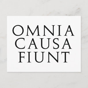 Omnia Causa Fiunt Briefkaart