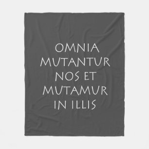 Omnia mutantur nos et mutamur in illis fleece deken