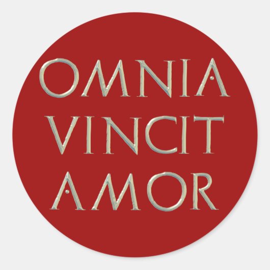 Omnia Vincit Amor Stickers (Voorkant)