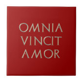 Omnia Vincit Amor Tile Tegeltje (Voorkant)