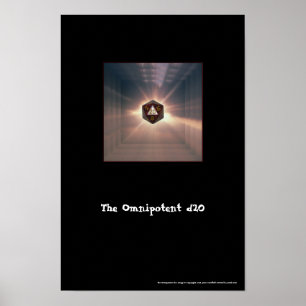 Omnipotent d20 - Afdrukken Poster