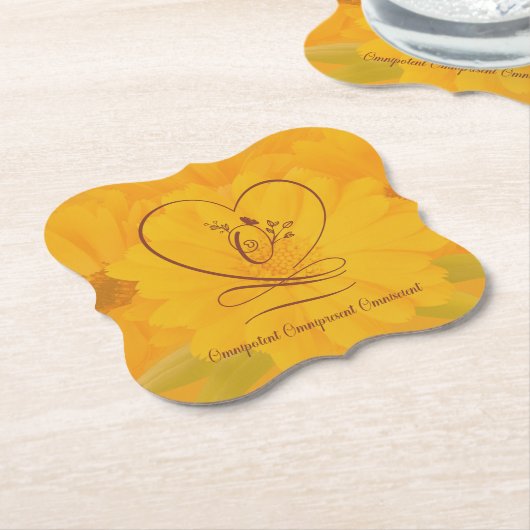 Omnipotent Kartonnen Onderzetters (Gekanteld)