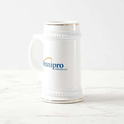 Omnipro Services White Stein Mok (Voorkant links)