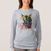 Omnis Vir Lupus | Dames lange mouw T-shirt (Voorkant)