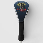 Omnis vir Lupus | Golf Driver Hoesje Golfheadcover (Voorkant)