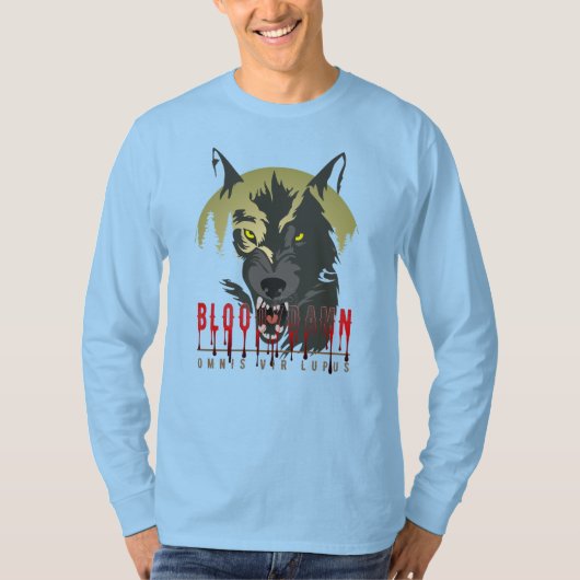 Omnis vir Lupus | Mannen met lange mouwen T-shirt (Voorkant)