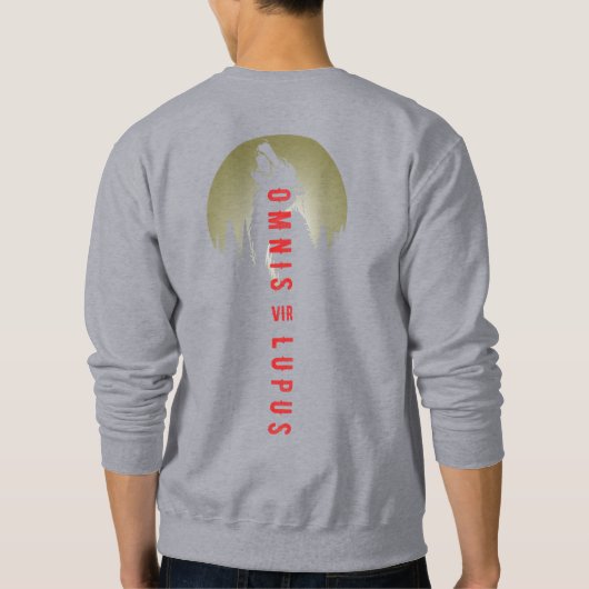 Omnis vir Lupus | Mannen sweatshirt (Achterkant)