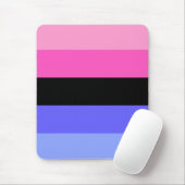 Omniseksuele Pride Flag Muismat (Met muis)
