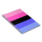 Omniseksuele Pride Flag Notitieboek (Rechterzijde)