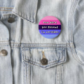 Omniseksuele Pride - "Hoe denk je dat?" - LGBT Ronde Button 5,7 Cm (In situ)