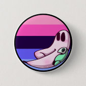 Omnisexual Freshno Night Crawler Pride Pin Ronde Button 5,7 Cm (Voorkant)