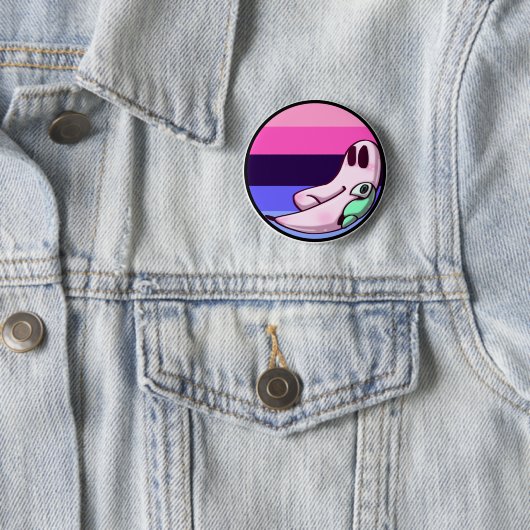 Omnisexual Freshno Night Crawler Pride Pin Ronde Button 5,7 Cm (In situ)