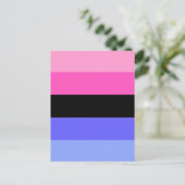 Omnisexual Pride Flag Briefkaart (Staand voorkant)