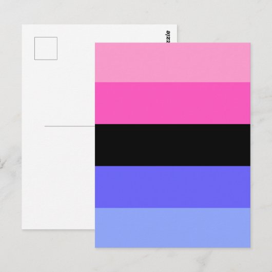Omnisexual Pride Flag Briefkaart (Voorkant / Achterkant)