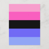 Omnisexual Pride Flag Briefkaart (Voorkant)