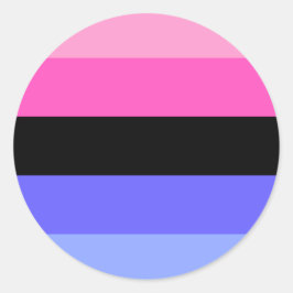 Omnisexual Pride Flag  Ronde Sticker