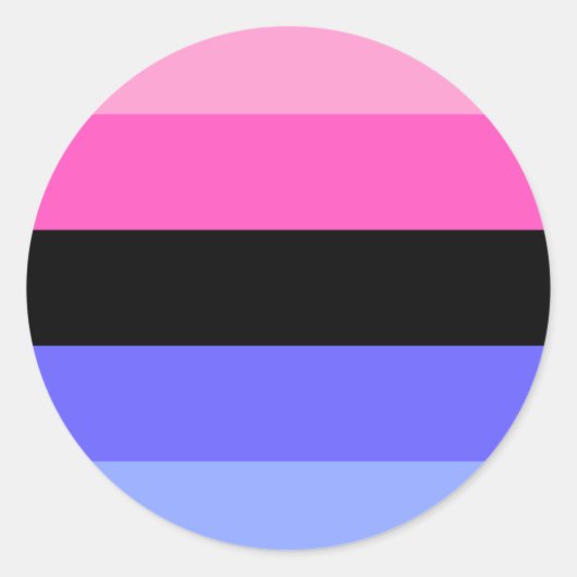 Omnisexual Pride Flag  Ronde Sticker (Voorkant)