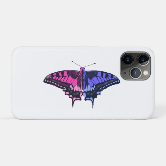 Omnisexual Pride Flag Swallowtail Butterfly Case-Mate iPhone Case (Achterkant (horizontaal))