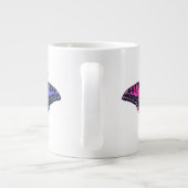Omnisexual Pride Flag Swallowtail Butterfly Grote Koffiekop (Achterkant)