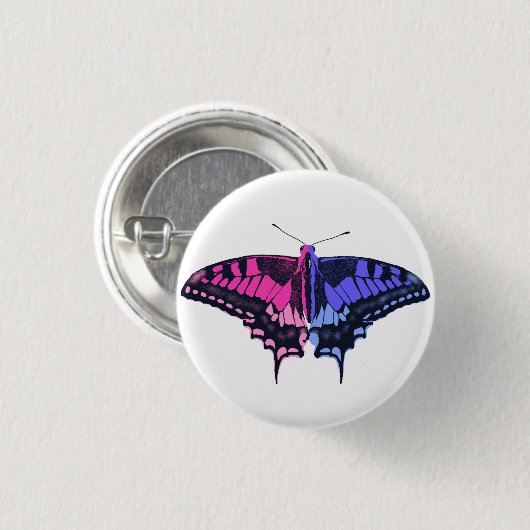 Omnisexual Pride Flag Swallowtail Butterfly Ronde Button 3,2 Cm (Voorkant /achterkant)