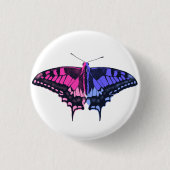 Omnisexual Pride Flag Swallowtail Butterfly Ronde Button 3,2 Cm (Voorkant)