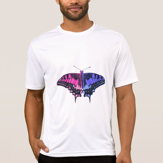 Omnisexual Pride Flag Swallowtail Butterfly T-shirt (Voorkant)
