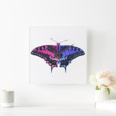 Omnisexual Pride Flag Swallowtail Butterfly Vierkante Klok (Huis)