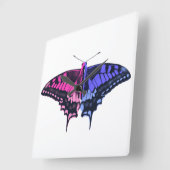 Omnisexual Pride Flag Swallowtail Butterfly Vierkante Klok (Hoek)