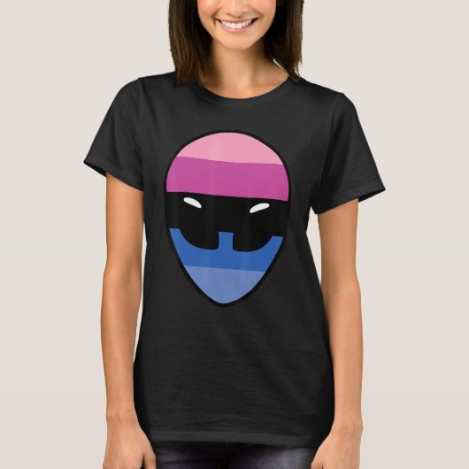 Omnisexual Pride Vlag Buitenaards Omnisexual Vlag T-shirt (Voorkant)