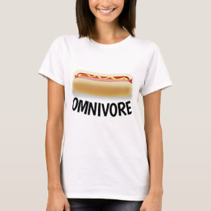 OMNIVORE Grappige Hotdog t-shirts