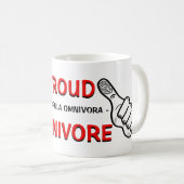 Omnivore slogan koffiemok (Voorkant rechts)