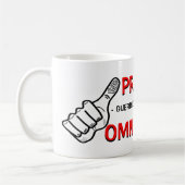 Omnivore slogan koffiemok (Links)