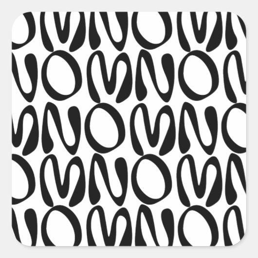 OMNOM 1 VIERKANTE STICKER (Voorkant)