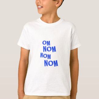 omnomnom_blauw t-shirt