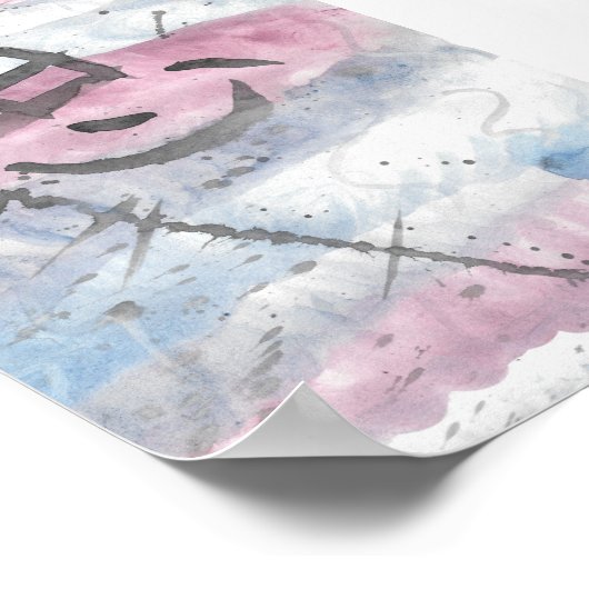 Omo-gedachte- Canvas Poster (Hoek)