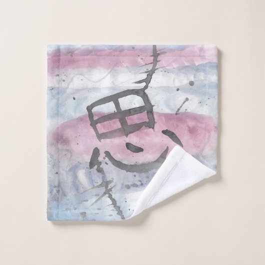 Omo (gedachte) Kanji Bad Handdoek (Wasdoekje)